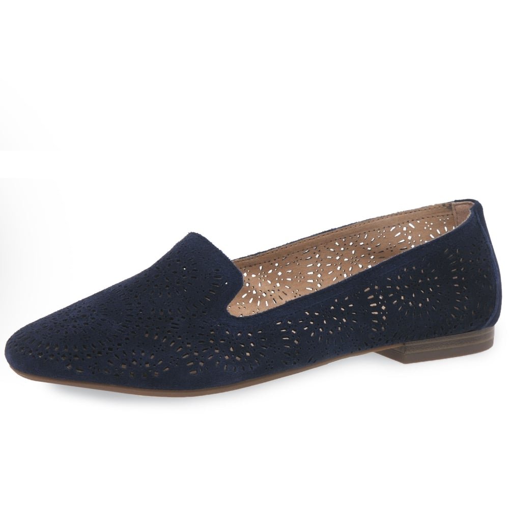 Caprice elegantné čierne kožené mokasíny 9-24201-41 - Caprice - Dámska