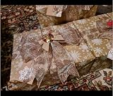 ADQUATOR Kraft White Snowflake Wrapping Paper Roll 15m x 43cm ECO view 7