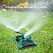 Gesentur Lawn Sprinkler, Automatic 360 Rotating Adjustable Kids Sprinkler Lawn Irrigation System Covering Large Area with Leak Free Design, Summer Outdoor Game Waterpark Toys Accessories