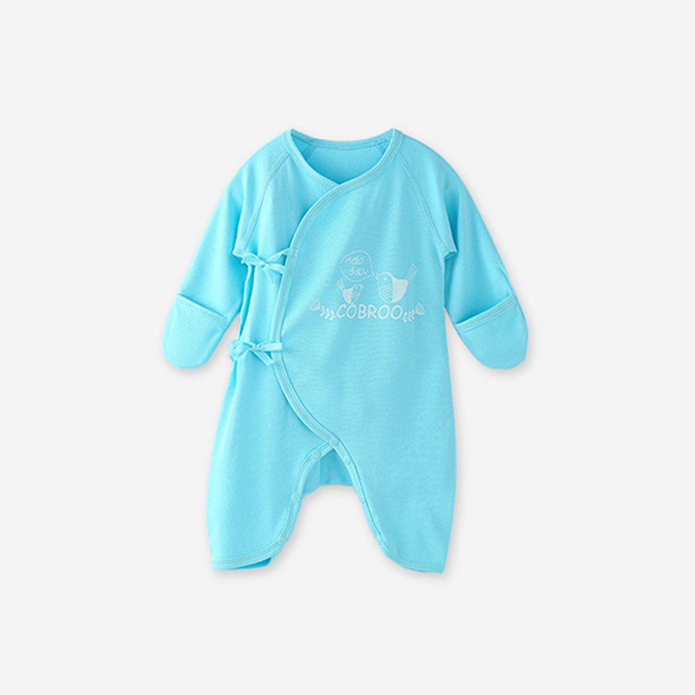 baby boy onesie with mitten cuffs