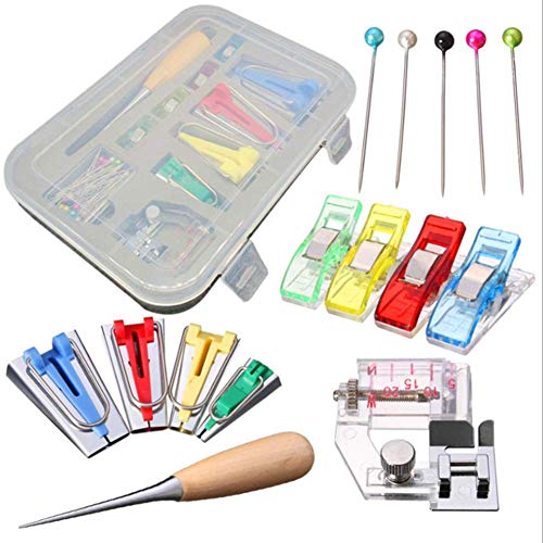 Bias Tape Maker Set 11in1 Single/Double Fold Bias Tape Maker Kit 6MM