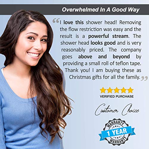 Aqua Elegante 3 Inch High Pressure Shower Head Best Pressure Boosting