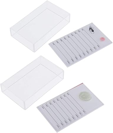 Amazon Co Jp アクリル つけまつげ収納ケース オーガナイザーラッシュグルーホルダー パレット 2セット ビューティー