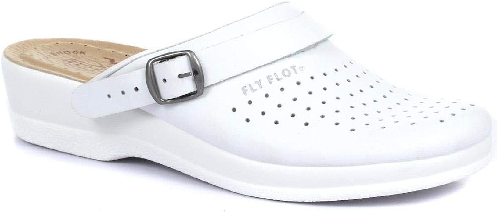 Fly Flot Coated Leather Anatomic Work Clog 301 569 Amazon.co.uk Shoes
