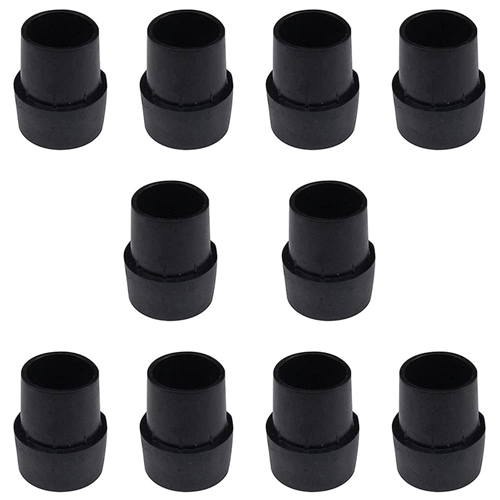 ANCLLO 10pcs Trampoline Leg Cap Tips, Non Slip Trampoline Foot Pad, Furniture Pads Rubber Foot Protection Cover for 2.5cm Round Legs
