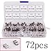 72pcs 6x30mm Fast-blow Glass Fuses Quick Blow Car Glass Tube Fuses Assorted Kit Amp 0.5A,1A,2A,3A,5A,10A,15A,20A,30A and 10pcs fuse seat
