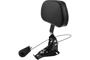 HDBUBALUS Adjustable Driver Backrest with Mount Fit for Harley Touring Road King Electra Glide CVO 2009-2024