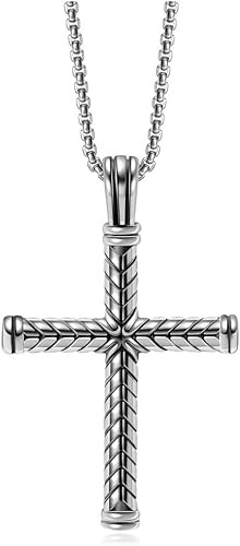 Amazon Jovivi Mak クロス ネックレス 遺骨ペンダント メモリアルペンダント 防水中空 ステンレス 犬 猫 ペット 遺骨 遺髪 遺灰 毛髪 ピル 薬 香水 手元供養 金属アレルギー対応 十字架 お守り カプセル チョーカー 記念ジュエリー シンプル 3色 シルバー ジュエリー