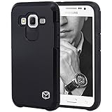 Core Prime Case, MP-Mall [Dual Layer] [Shockproof] Armor Hybrid Defender Anti-Drop Rugged Premium Protective Case Cover Fit For Samsung Galaxy Core Prime (Black)