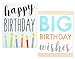 Best Paper Greetings Large Birthday Cards Box Set – 12 Pack Jumbo Happy Birthday Cards, 6 Assorted Designs, Birthday Cards Bulk, Envelopes Included, 8.5 x 11 Inches