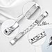 EPYSN Replacement Metal Bands Compatible with Fitbit Alta Bracelet/Alta HR Jewelry Bangle Silver-Bling