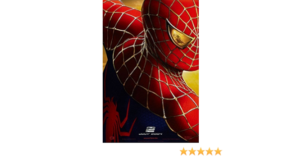 amazon com spiderman 2 movie poster 2 sided original advance 27x40 tobey maguire posters prints