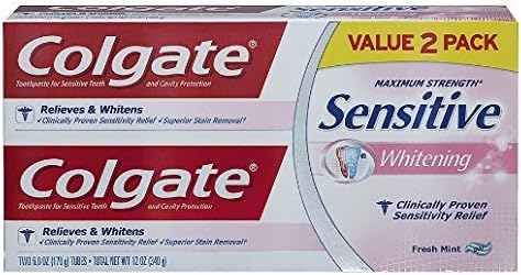 Colgate Sensitive Plus Whitening Toothpaste 6.0 oz. x 2 ea (pack of 1)