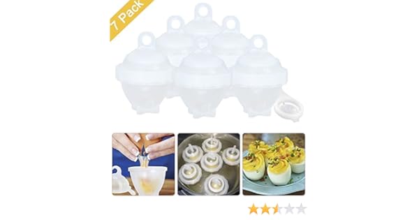 Set de 6 - Silicona Antiadherente Hervidor de Huevos Pasado Por ...