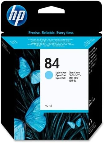 HP Original C5017A Ink Cartridge No 84 Cyan Light 69Ml, High Capacity Light Cyan