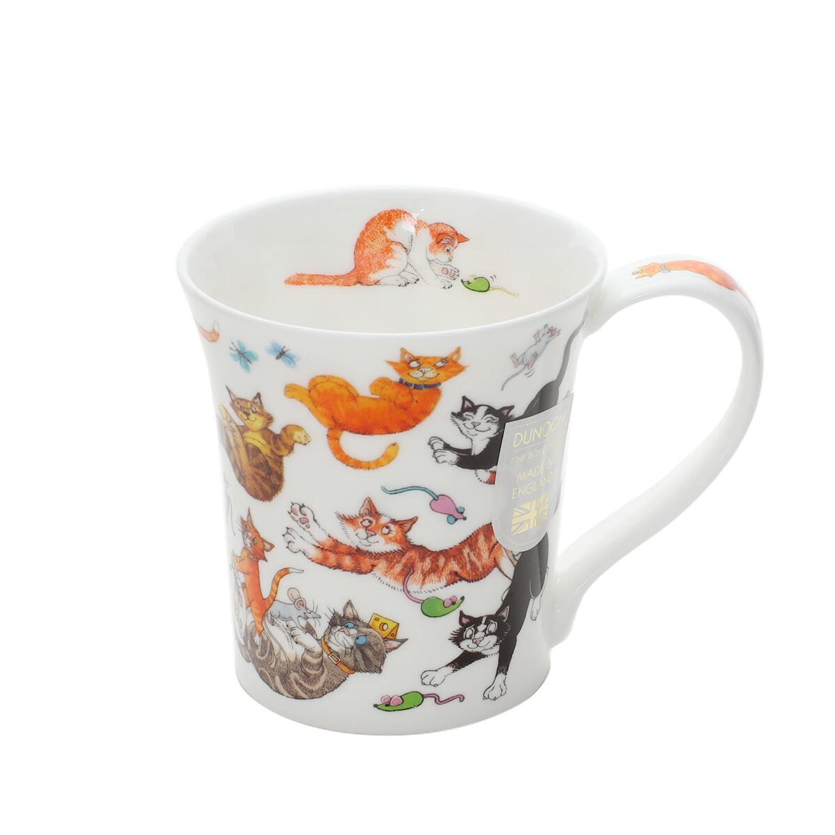 Dunoon Cats Galore Jura Mug, Bone China, Multi-color, 8 oz