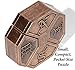 CB Metal Brain Teaser Puzzle (Level 6), Brown