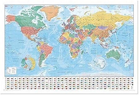 framed map of the world with pins World Map With Facts Flags Pinboard Cork Board With Pins framed map of the world with pins