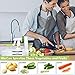 7-Blade Spiralizer Vegetable Slicer, Vegetable Spiralizer Chopper Plus Free Brash&Container &Lid with 7/420-grade Blade, Powerful Anti-Slip Sucker Spiral Slicer for Zucchini Noodles&Veggie Pasta Maker