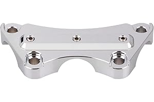 SHMTOOL Billet Chrome 1" Handle Bar Handlebar Riser Clamp Cover for Harley Touring Street Glide Electra Glide Road Glide Road