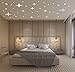 Stars for Ceiling - Mirror Wall Stickers - Mirror Stars Wall Decals - 3D Mirror Wall Décor - Peel and Stick
