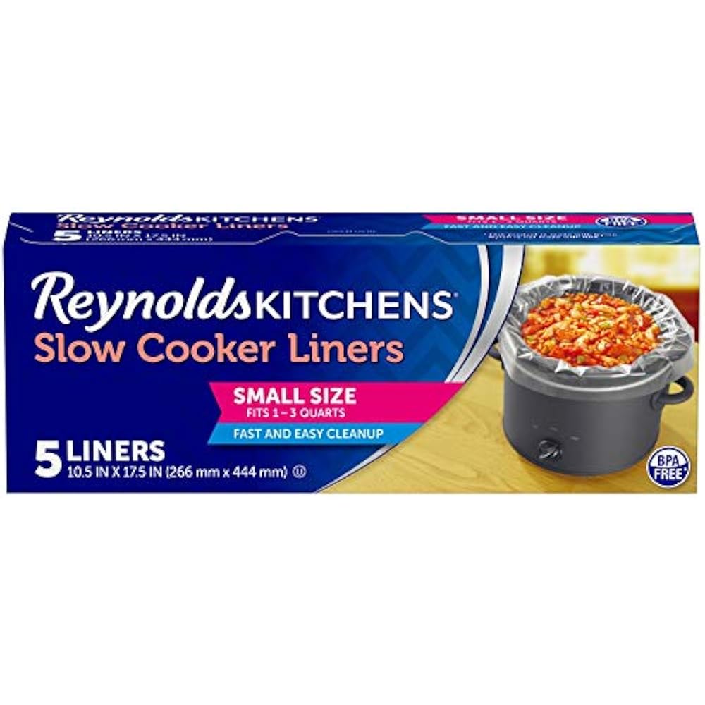 Reynolds Kitchens Premium Small Slow Cooker Liners, 10.5x17.5 Inch