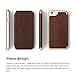 iPhone 6S Case, elago [Leather Flip][Brown/Champagne Gold] - [Card Slot][Screen Protection][Premium Hybrid Construction] – for iPhone 6/6S