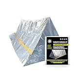 Rudolph's Emergency Survival Shelter Tent | 2 Person Mylar Thermal Shelter | 8' X 5' All Weather Tube Tent | Reflective Material| Lightweight | Waterproof | Best Survival Gear