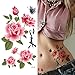 Supperb® Temporary Tattoos - Pink Roses (Set of 2)