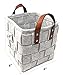 ECOHIP 2-Pack Small Felt Woven Storage Basket Decorative Cloth Bins Fabric Cube