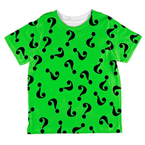 Halloween Riddle Me This Costume All Over Toddler T Shirt