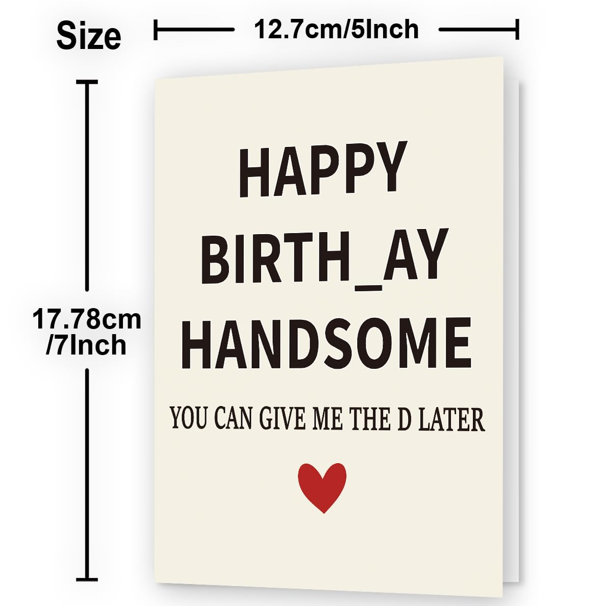 Funny Birthday Card & Gifts for Men Husband Boyfriend Him, Happy Bday Card