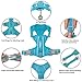 BARKBAY Dog Harness No Pull with ID Tag Pocket - Heavy Duty, Reflective, Easy Control for Large Dogs(Ocean Blue,M)
