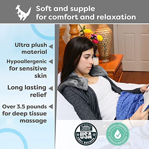 Huggaroo Original Unscented Microwave Heating Pad for Neck and