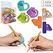 Pencil Grips,Firesara New Professional Pencil Aid Grip Set Teach Writing Tools Butterfly and 3 Fingers Sets Ergonomic Writing Aid for Kids Preschoolers Children Adults Arthritis 2 Types (6pcs)