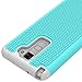 LG G Stylo 2 Case, LG Stylo 2 V Case, OEAGO [Drop Protection] [Shock Proof] - Hybrid Dual Layer Rubber Plastic Impact Defender Hard Case Cover Shell for LG Stylo 2 / LG Stylo 2 V/LG Stylus 2 - Teal