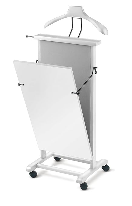 ARREDAMENTI ITALIA Herrendiener Hosenbügler WIGI, Holz - Farbe: Weiß AR-It il Cuore del Legno“