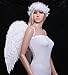 FashionWings (TM Teens Adults Classic White Costume Feather Angel Wings & Halo