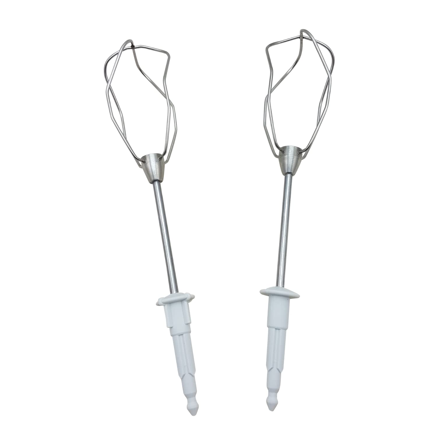 Lichtblau 653471 Whisk for Bosch Hand Mixer - Replacement Whisk - Suitable for MFQ30, MFQ35, MFQ4, MQ95, MQ96 - 4 Wire - White - Plastic & Metal - Durable - 4.5cm x 4.5cm x 21cm