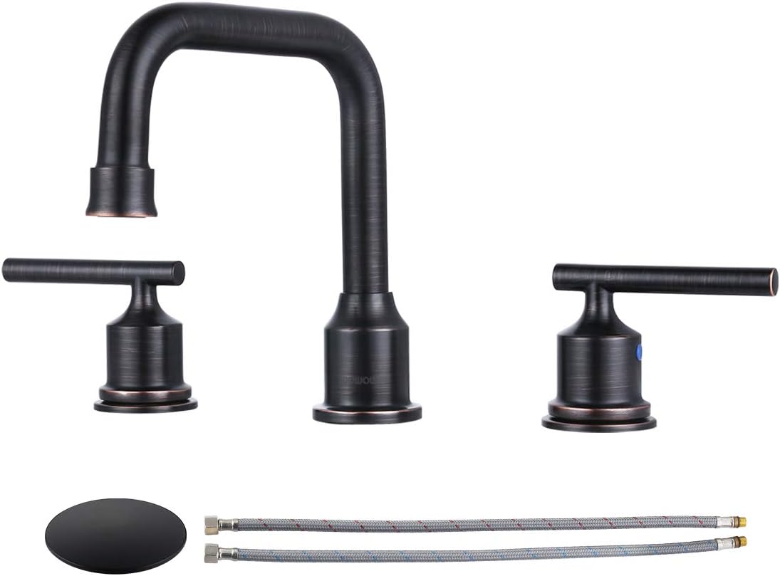 Wowow 2 Handle Widespread Bathroom Bronze Rubbed Faucet Oil With Recommendation