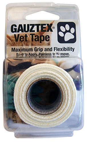 Gauztex® Veterinarian Tape - Pet and Animal - Self-Adhesive Breathable Gauze - Flexible Non-Slip Grip (1 Roll), 1 ½" x 7 ½ yds, Pink