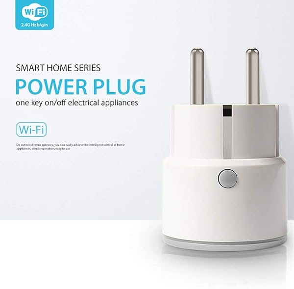 HAJZF Smart Plug Europeo Serie WiFi Aplicacin De Control Remoto De Aplicaciones Compatible con Alexa Echo Google Home IFTTT Funcin De Temporizacin No Requiere Concentrador