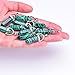 Asingeloo Genuine Quartz Stone Pendants Pointed Hexagonal Shape Crystal Gemstone Pendant Charms Bulk for diy Jewelry Making (10pcs Green Malachite)