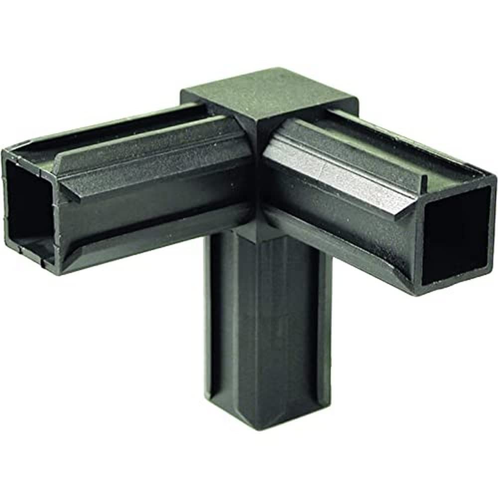 Gah-Alberts 426347 Crossed Tube Connectors 90° 1 Additional Outflow for 20 x 20 x 1.5 mm Pack of 10 Plastic Black
