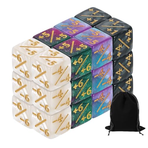 White Marble, Black Marble, Green & Purple, Blue & Purple