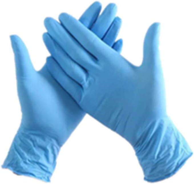 Ghazzi 100pcs Disposable PVC Nitrile Gloves Comfortable Powder Free Exam Gloves Garden Home Cleaning Cooking Tool Gloves