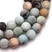 12mm round gemstone frost mixed color amazonite beads strand 15