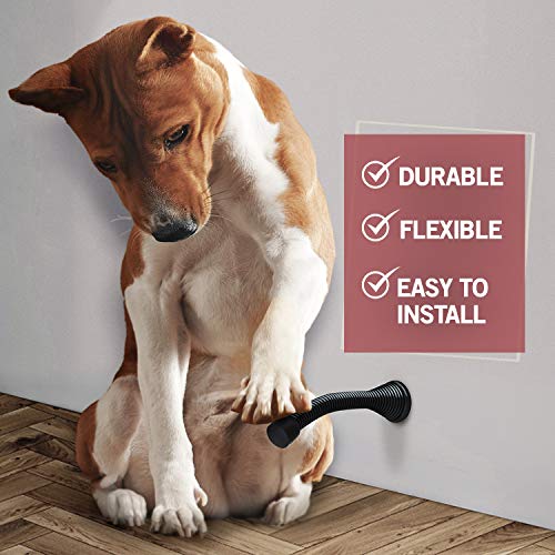 Jack N' Drill (3 ⅛) Spring Door Stopper (7 Pack) w/ 3X Hinge Pin Door Stops | Flexi Heavy Duty Door Stop for Home, Office - Rustproof, Bendable Spring Steel & Durable Rubber Tips - Thumbnail 6