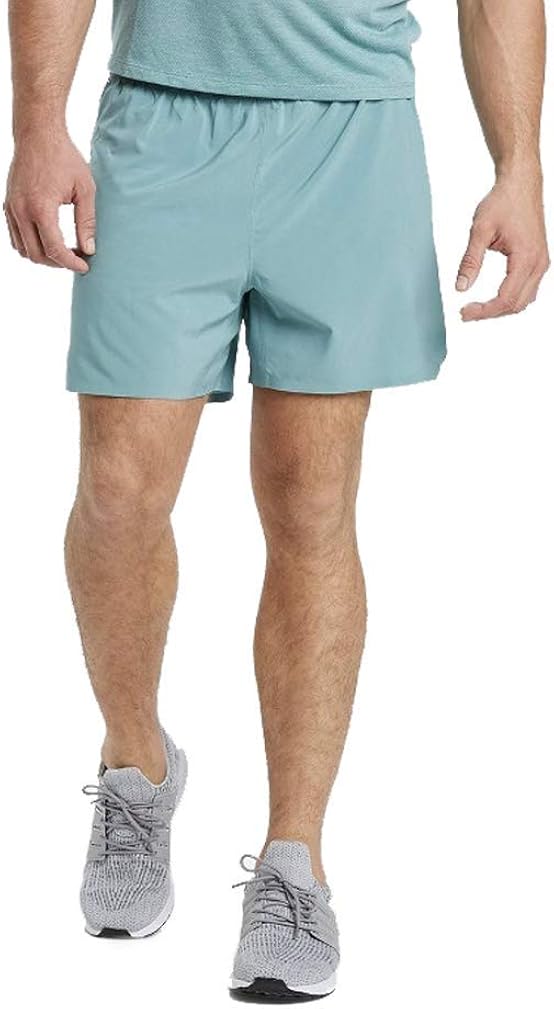 All in Motion Men's 5" Lined Run Shorts (Teal, Medium) at Amazon Men’s Clothing store