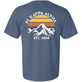 Pi Kappa Alpha Comfort Colors Tshirt | Pike White Mountains Fraternity Comfort Colors Tee